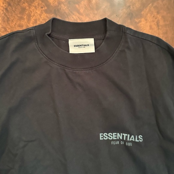 ESSENTIALS Long Sleeve Shirt - Black - Picture 2 of 3